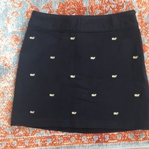Vineyard Vines Gold Whale Embroidered Skirt
